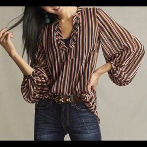 CAbi Multicolor Stripe Ultimate Blouse 5519